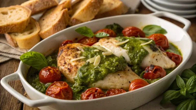 pesto chicken bake
